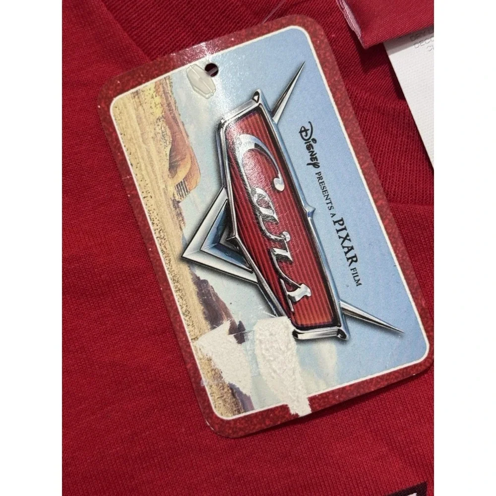 Vintage Disney Pixar Cars Hotshot Rookie‎ Lighting McQueen T Shirt Youth Size L